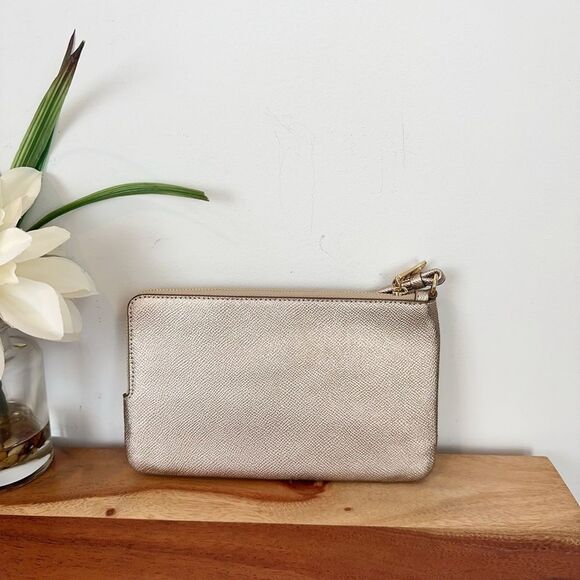 NWT Coach Fiona Zip Tote Bag and Double Zip Wallet In Signature Canvas - Picture 8 of 10